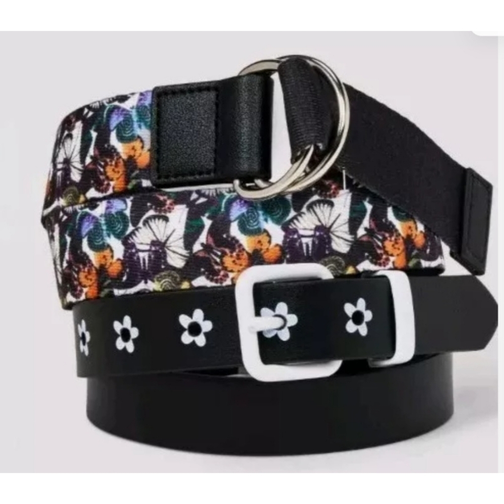 NEW Art Class Butterfly and Daisy Belt Set for Girls